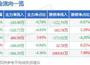 股票行情快报：电科网安（002268）3月31日主力资金净卖出103.90万元