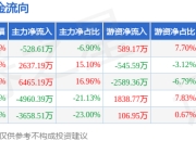 本周盘点（6.9-6.13）：华丰股份周跌2.16%，主力资金合计净流出45.13万元