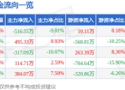 股票行情快报：凌霄泵业（002884）6月27日主力资金净卖出516.55万元
