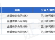 新网银行作为原告/上诉人的4起涉及金融借款合同纠纷的诉讼将于2025年8月18日开庭